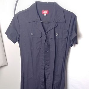 Dickies button up shirt style maxi dress
